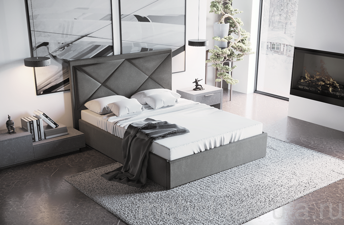 Кровать с подъёмным механизмом Милана, фабрика ЭкоСон