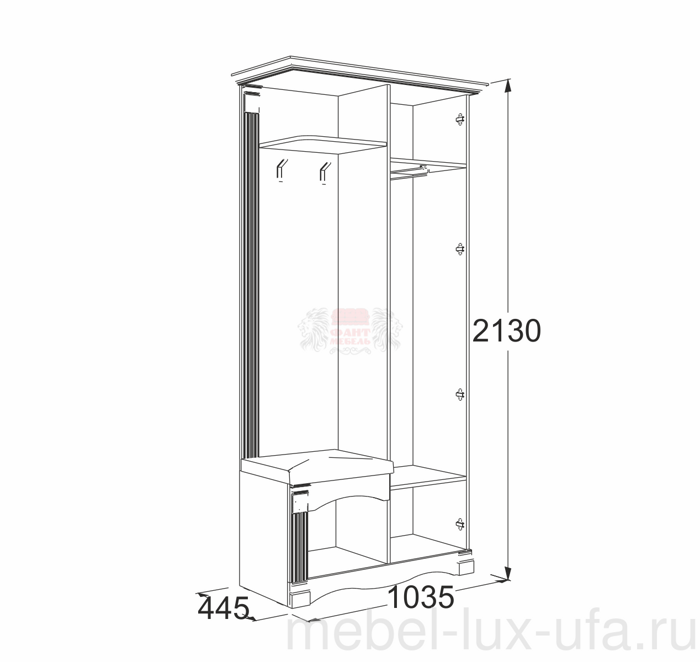 Прихожая Саша-16, фабрика Фант