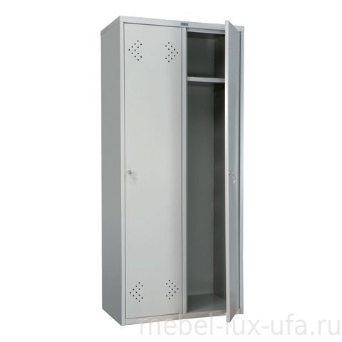 Шкаф металлический для одежды ПРАКТИК LS-21-80 (двухсекционный)